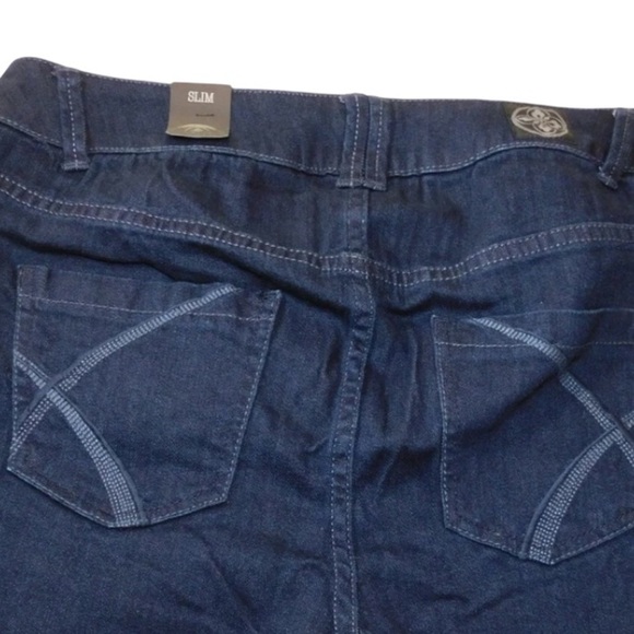 Lane Bryant Slimming Stretch Dark Wash Jeans, Size 28 Average, NEW WITH TAGS! - Picture 5 of 5